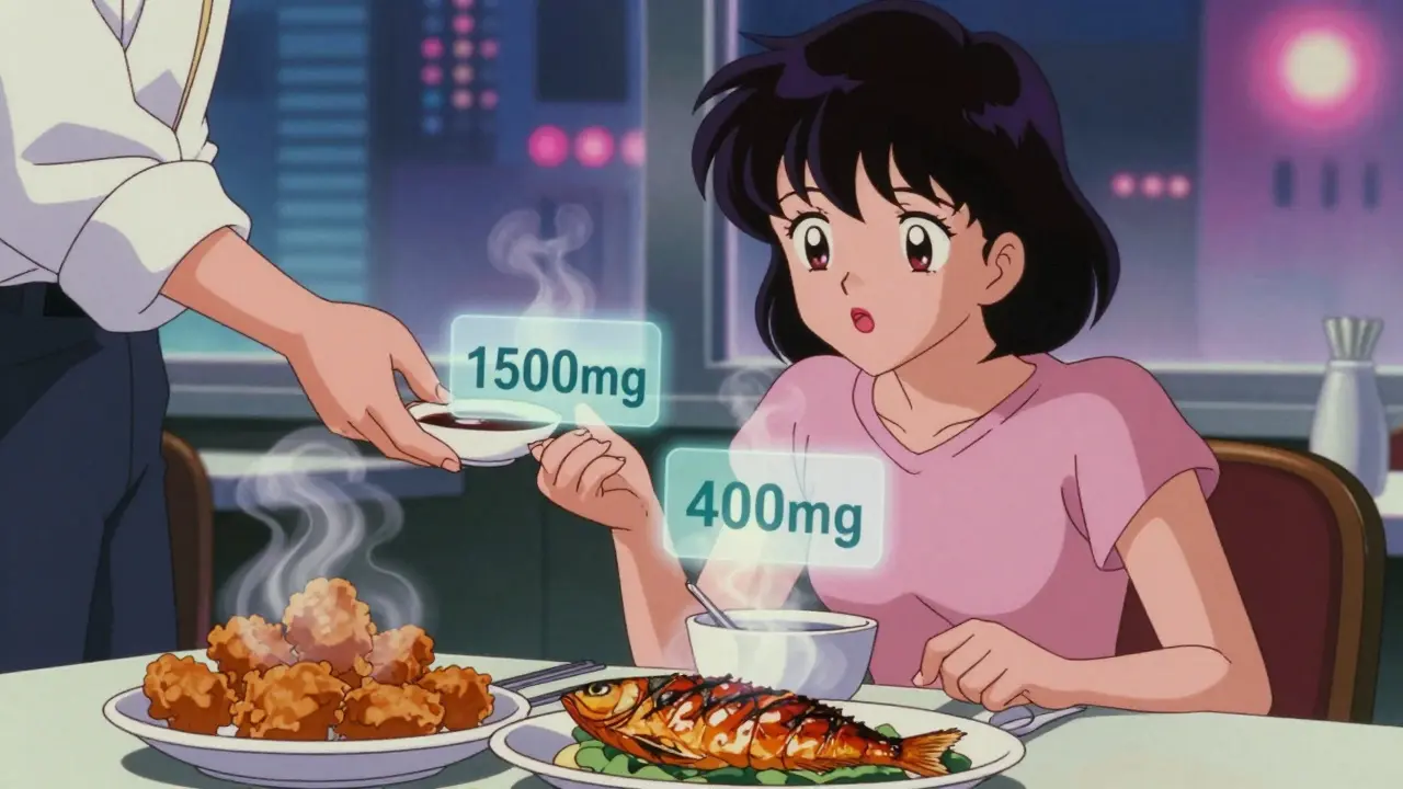 Diner asking for sauce on the side while choosing grilled fish over fried options.