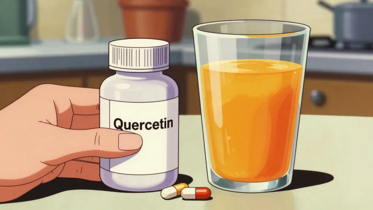 Quercetin and Medications: How Enzyme Inhibition Changes Drug Levels